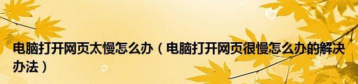 电脑突然变慢怎么解决（探寻电脑变慢的原因及解决办法）