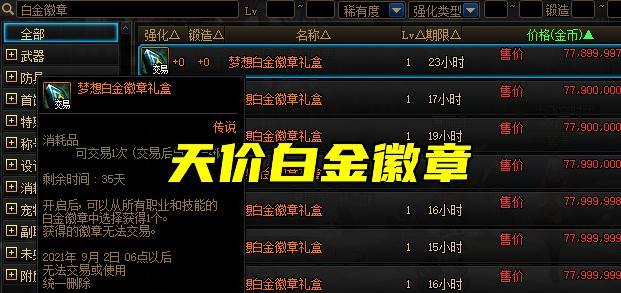 dnf白金徽章如何镶嵌？传承装备上镶嵌白金徽章的步骤是什么？