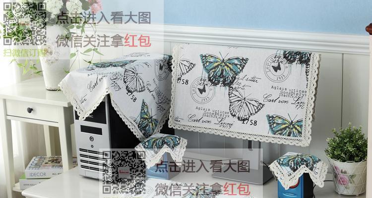 台式显示器布艺设置方法？