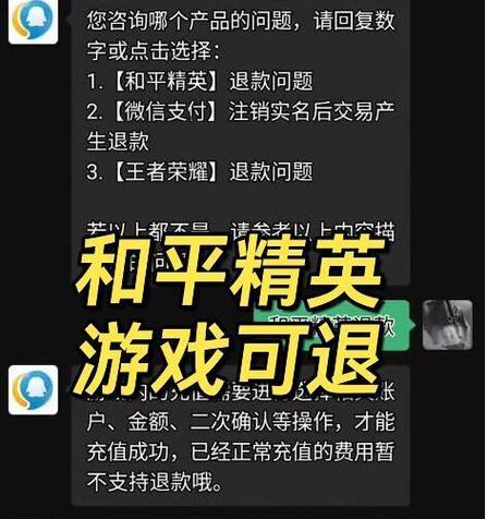 和平精英退款流程在苹果手机上如何操作？