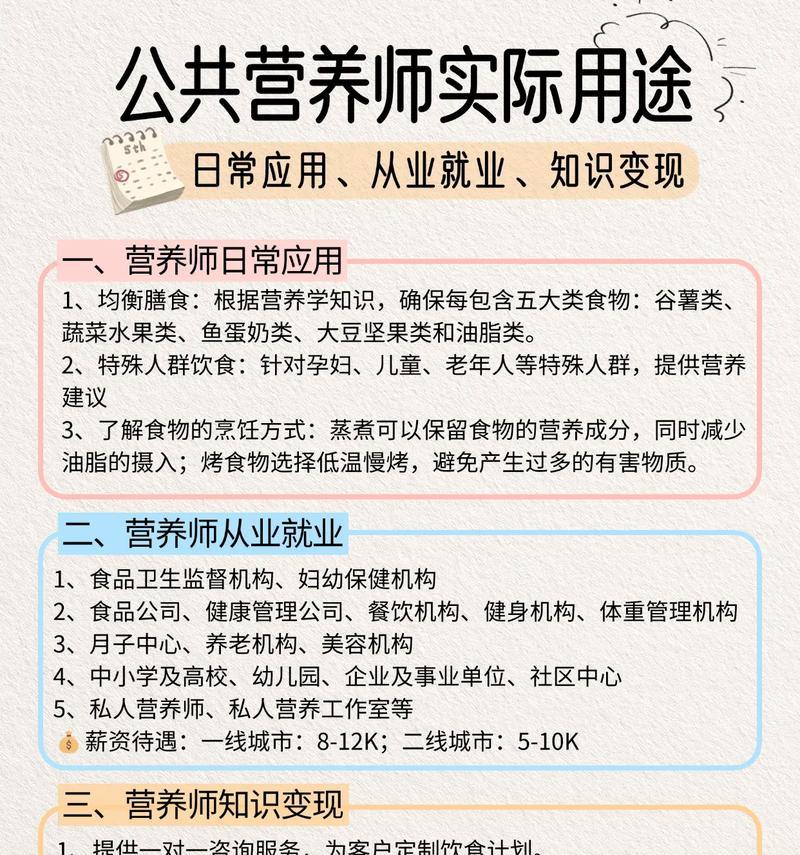 如何成为一名公共营养师（报考条件）