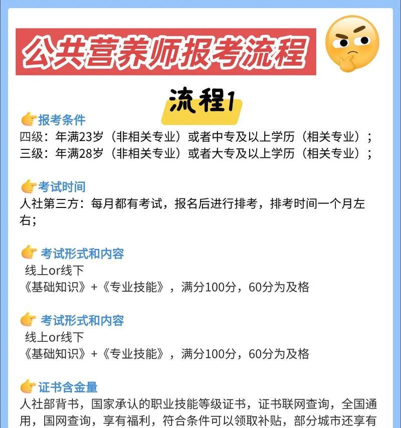 如何成为一名公共营养师（报考条件）