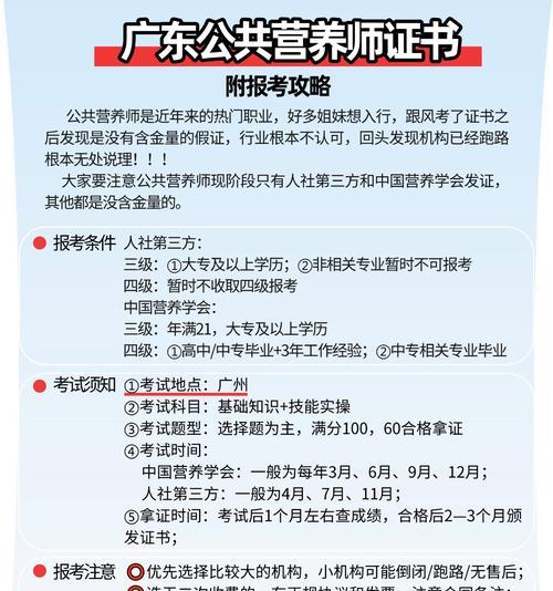 如何成为一名公共营养师（报考条件）