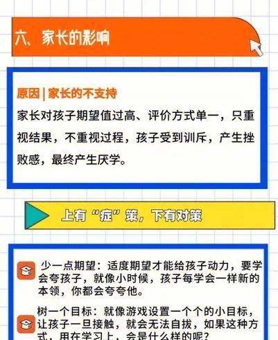 如何引导孩子克服厌学情绪（掌握关键技巧）
