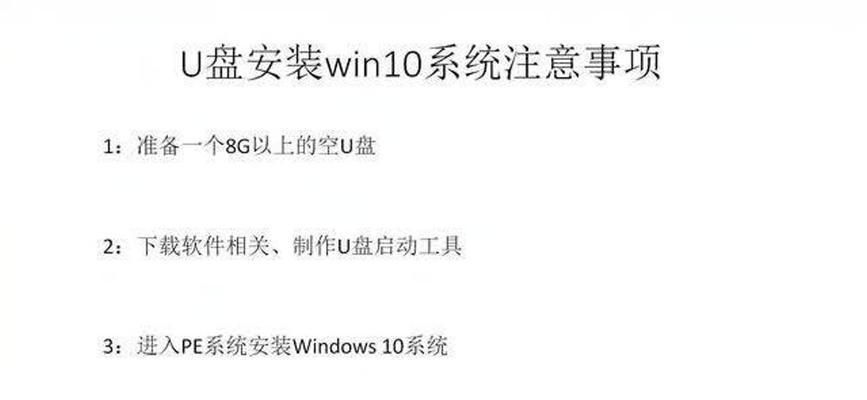 Win10U盘安装教程（Win10系统安装步骤详解）